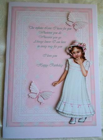 Sugar and Spice with Lace Frame and Butterflies by Sharon Wilson
