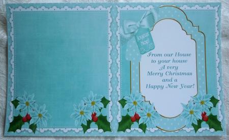 Dteal Church Joyeux Noel to Fit 6in Folded Insert by Sharon Wilson