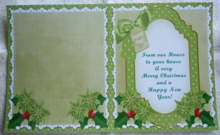 Winter Pub Joyeux Noel to Fit 6in Folded Insert by Sharon Wilson