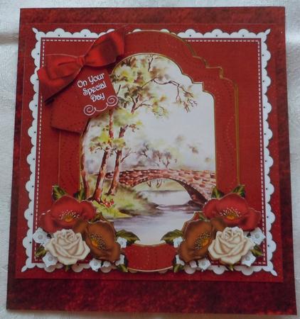 The Bridge Special Day 6in Floral Step by Step by Sharon Wilson