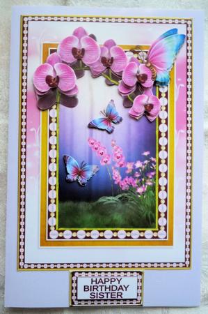 Orchid & Butterfly Fantasy by Sharon Wilson