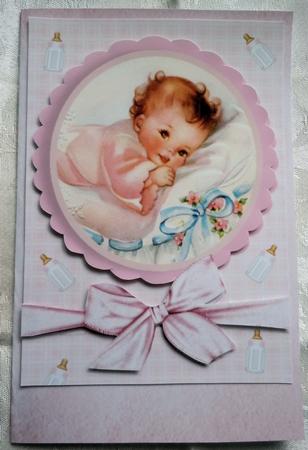 Gorgeous Vintage Baby Girl A4 by Sharon Wilson