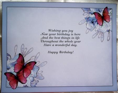 A4 Butterflies & Flowers Insert by Sharon Wilson