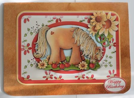 Little Pony Rounded Card Front by Sharon Wilson