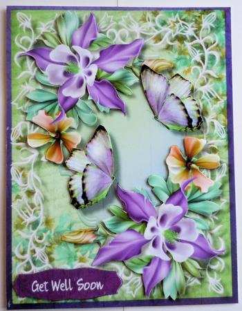 Lovely Lilac Flowers and Butterfly,s  by Sharon Wilson