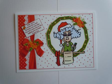 Stella Writes to Santa Quick Card by Sharon Wilson