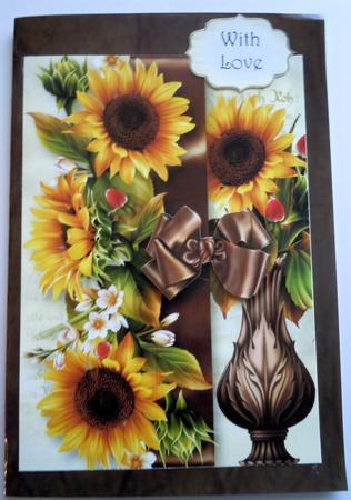 An Abundance of Sunflowers A5 by Sharon Wilson