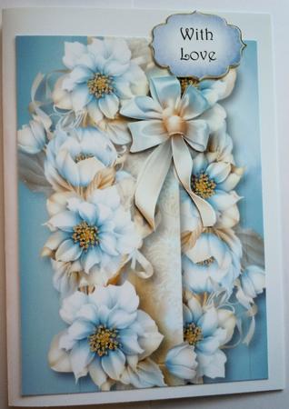 An Abundance of Pale Blue Hellebore A5 by Sharon Wilson