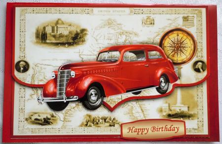 Chevrolet Master Deluxe Envelope Card Front and Step by Step by Sharon Wilson