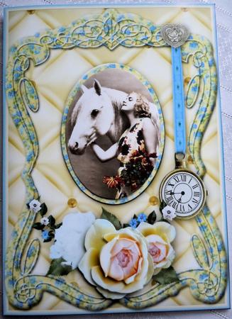 Lady with Horse by Sharon Wilson