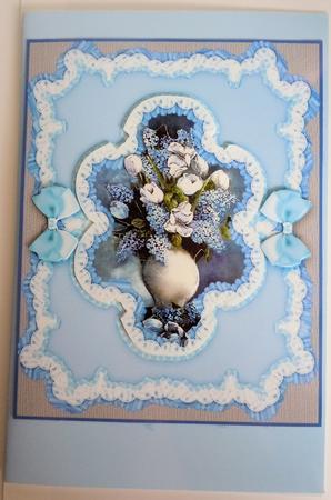 Lilacs and Tulips, Blue by Sharon Wilson