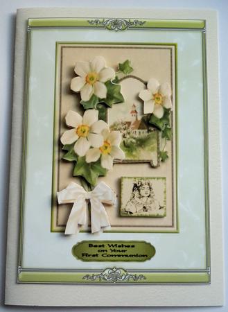 Vintage Church with Flowers Sbs by Sharon Wilson