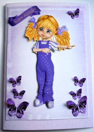 Purple Kiki Girl by Sharon Wilson