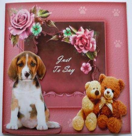 Puppy Love and Roses by Sharon Wilson