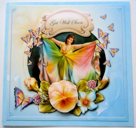 Butterfly Goddess & Summer Flowers by Sharon Wilson