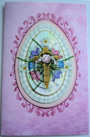 Easter Cross Oval Topper & Pyramid by Sharon Wilson
