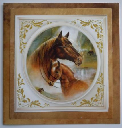 Beautiful Mother and Foal, Pyramid by Sharon Wilson