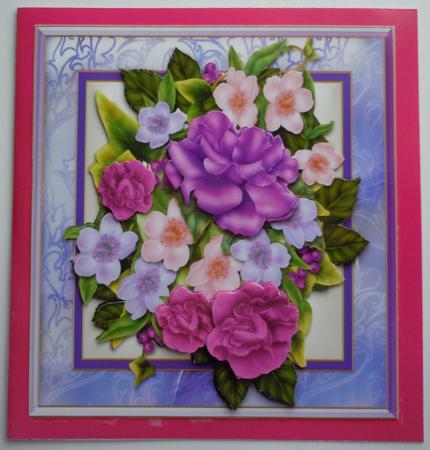Lilac Bouquet Multi Occasion Card Front by Sharon Wilson