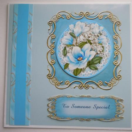 2 Lovely Magnolia and Baby's Breath Toppers by Sharon Wilson