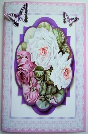 2 Lovely Toppers on a Bracket Mat by Sharon Wilson