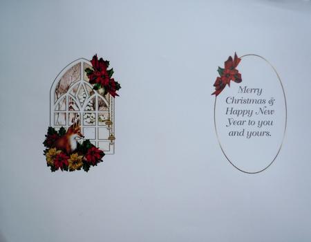 The Christmas Fox Through the Window Scene 2 Insert by Sharon Wilson