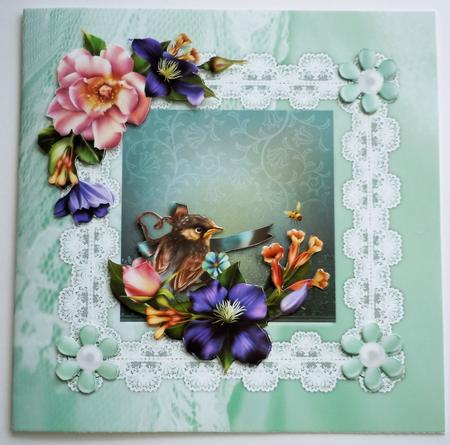 Lace and Flower Frames Cu by Sharon Wilson