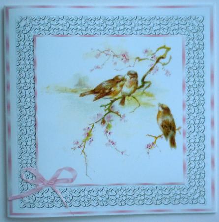 Floral Embroidered Lace Frames by Sharon Wilson