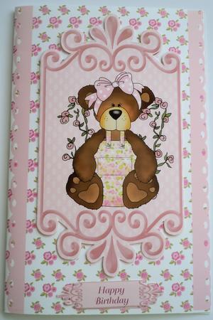 Shabby Chick Backing - Rose & Polka 2 by Sharon Wilson
