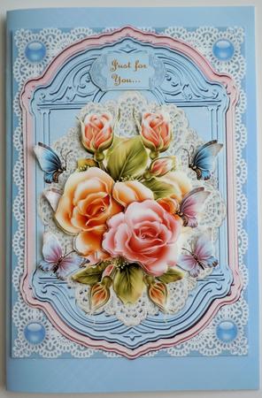 Topper with Glowing Roses by Sharon Wilson