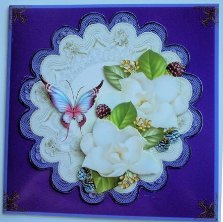 Lace Topper and White Camelias by Sharon Wilson