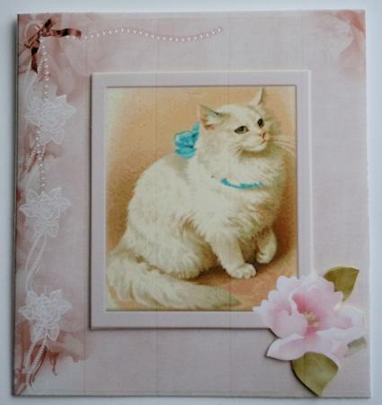 Cu 5 Flowers Lace & Pearl Frames by Sharon Wilson