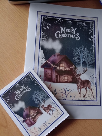 Winter Nights 5x7 Christmas Collection by Linda Wright
