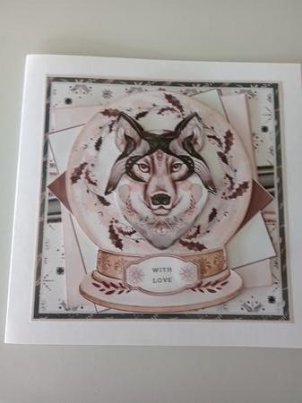 Folk Art Snow Globe 02 Mini Page Kit by Linda Wright