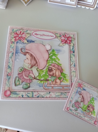8x8 Mini Kit , Sledgeing With My Dog by Linda Wright