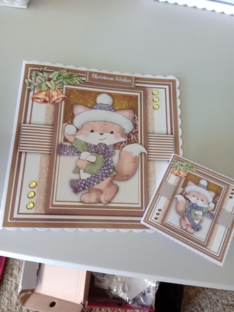 8x8 Cute Foxy Fred by Linda Wright