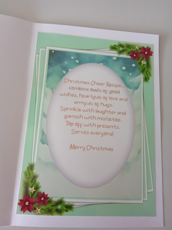 A5, Hedgehogs Christmas tree with Insert Verse by Linda Wright