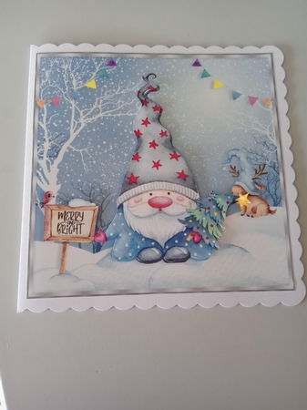 Santa Gnome in the Snow Mini Kit by Linda Wright