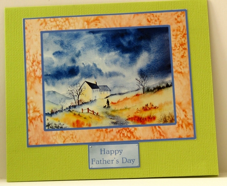 Yorkshire Farm Male Occasion Card Topper by Linda Wright