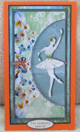 Cardtopper with Ballerina 139 by Linda Wright
