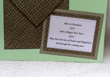 A5 Frames Shades of Golds Card & Envelope by Linda Wright