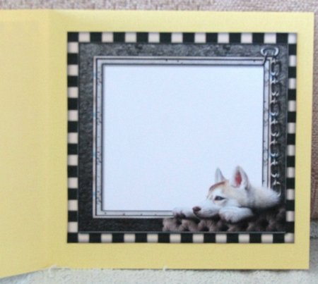 Male card Tablet &  Beautiful Dog INSERT by Linda Wright