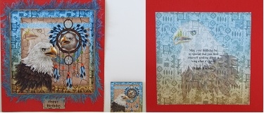 Native American Dreamcatcher and Eagle Eye by Linda Wright
