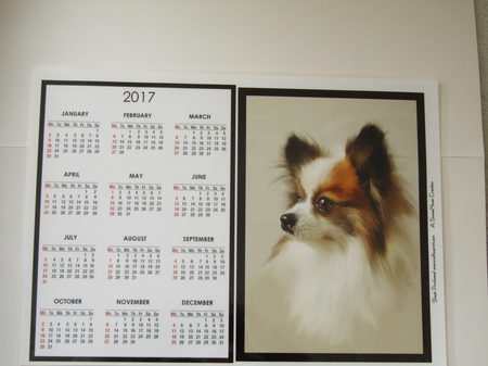 Papillon Calendar by Linda Wright