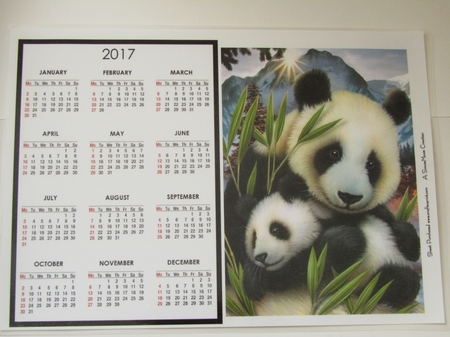 Panda-monium Calendar by Linda Wright