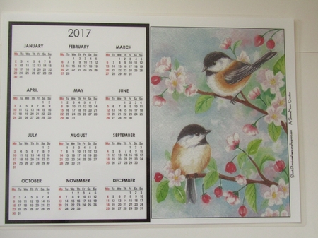 Cherry Blossom Birds Calendar by Linda Wright