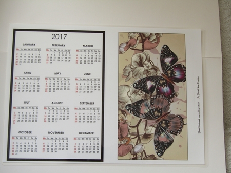  Jewelled Butterflies Calendar by Linda Wright