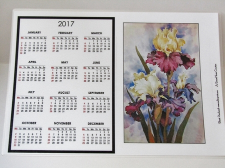 Irises Calendar by Linda Wright