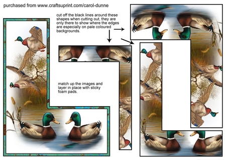 Upright stepper kit - Mallards by Linda Wright