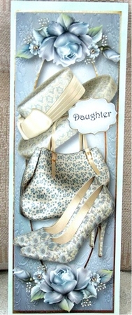 Handbags & Gladrags Pale Blue - Lge DL Topper by Linda Wright