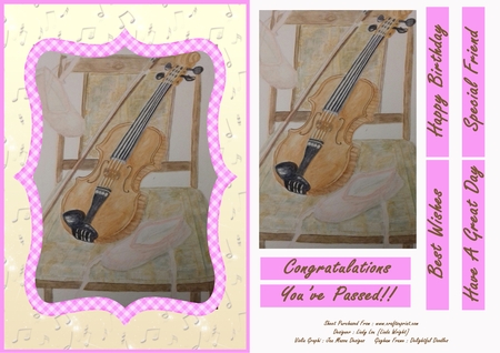 Violin and Ballet Shoes by Linda Wright